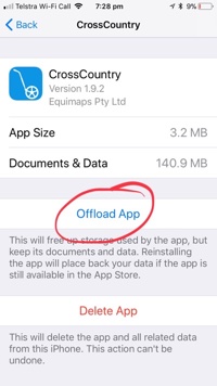 offload app screenshot